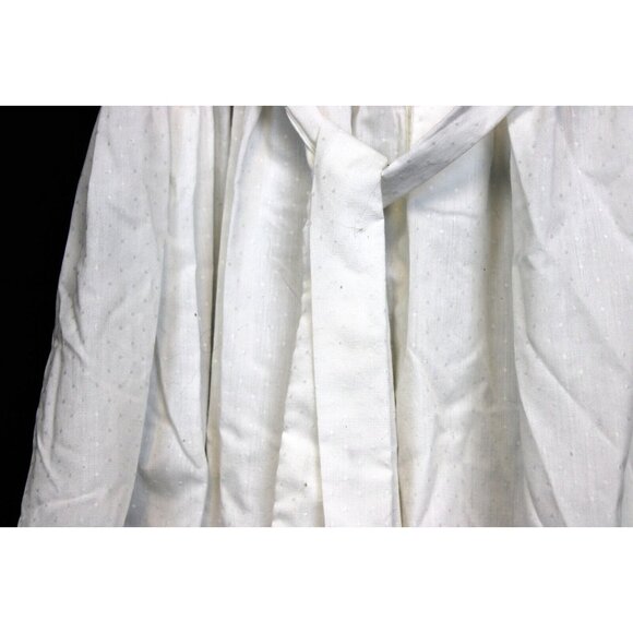 Vtg 90s Isabel Garreton Smocked White Dress 3T Dots Pleated Collar Pink Flowers - Picture 9 of 12